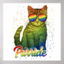 Recherche de fierté de chat posters Arc en ciel