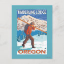Search for timberline postcards Skier