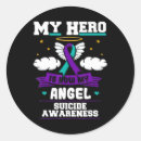 Search for angel hero stickers Purple