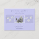 Search for poodle business cards Blue