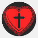 Recherche de de croix rouge autocollants Gothique