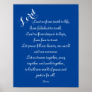 Recherche de paix monde posters Bleu