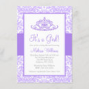 Search for damask baby girl shower invitations Crown