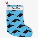 Recherche de baleines chaussette de noël Orque