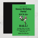 Search for soccer party invitations Lets kick it