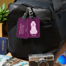 Search for poodle luggage tags Pink