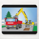 Recherche de camion rouge tapis souris Véhicule