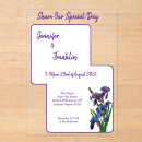 Search for purple iris wedding invitations Modern