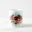 Search for pug love mugs Pugs