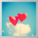 Search for heart shaped balloons posters Romance
