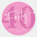 Search for 40th birthday for women stickers For her
