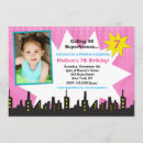 Recherche de costume birthday invitations Super