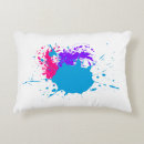 Search for paint splatter pillows Pink