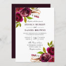 Recherche de burgundy rose mariage invitations Romantique