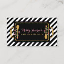 Recherche de service de traiteur cartes visite Moderne
