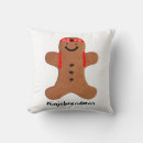 Search for gingerbread christmas pillows Snowman