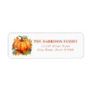 Search for cute pumpkin return address labels Autumn