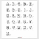 Recherche de abc autocollants Écriture