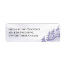 Search for snow tree return address labels Watercolor