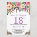 Search for purple 18th birthday invitations Adult birthday party