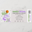 Search for purple gender reveal invitations Green