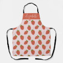 Search for strawberry pattern aprons Modern