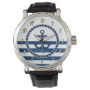 Recherche de ancre de bateau montres Bleu marine