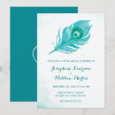 Recherche de paon mariage invitations Plumes de paon