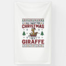 Search for funny christmas banners Giraffe