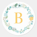 Search for yellow and aqua stickers Floral
