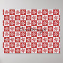 Search for red snowflake posters White