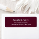 Search for classic wedding return address labels Typography