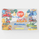 Search for construction birthday banners Close the road