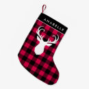Search for plaid christmas stockings Deer