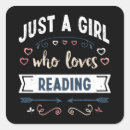 Search for girls reading stickers Literature