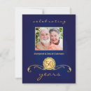 Search for royal blue anniversary party invitations 50th