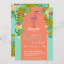 Recherche de tropical 16ans anniversaire invitations Flamingo