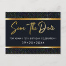 Search for 75th birthday save the date postcards Elegant