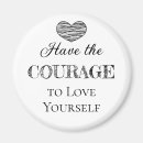 Recherche de coeur simple magnets Noir et blanc