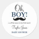 Search for moustache party stickers Little man
