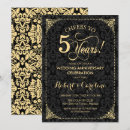 Search for black gold damask wedding invitations Vintage