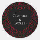 Search for red and black wedding stickers Heart