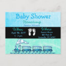 Recherche de boys train baby shower invitations C'est un garçon