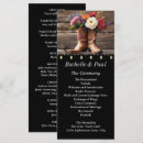 Recherche de western wedding programs Vintage