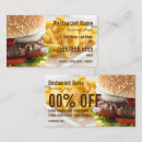 Search for burger business cards Diner