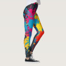 Search for paint splatter leggings Colourful