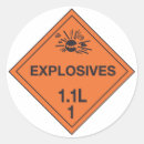 Search for explosive stickers Danger