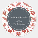Search for mele kalikimaka stickers Red