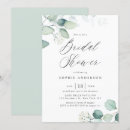 Search for eucalyptus leaves bridal shower invitations Watercolor