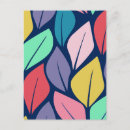 Search for colorful leaves postcards Floral